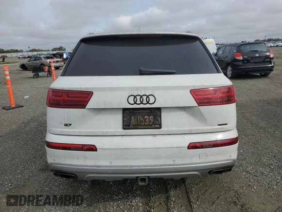 2017 Audi Q7 Premium Plus with VIN WA1LAAF75HD053439, listed as a Copart auction lot 49622825 with Not Provided miles and Non Repairable. Bid and sale history available at DreamBid. Image 6.