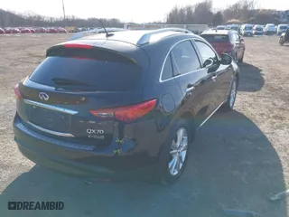 2016 Infiniti QX70 with VIN JN8CS1MW6GM751476, listed as a IAAI auction lot 41470005 with NaN miles. Bid and sale history available at carsss.com. Image 4.