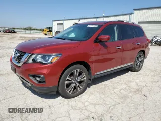 2017 Nissan Pathfinder SV with VIN 5N1DR2MM0HC689169, listed as a Copart auction lot 51987135 with 72,790 mi miles and Salvage title. Bid and sale history available at DreamBid. Image 1.