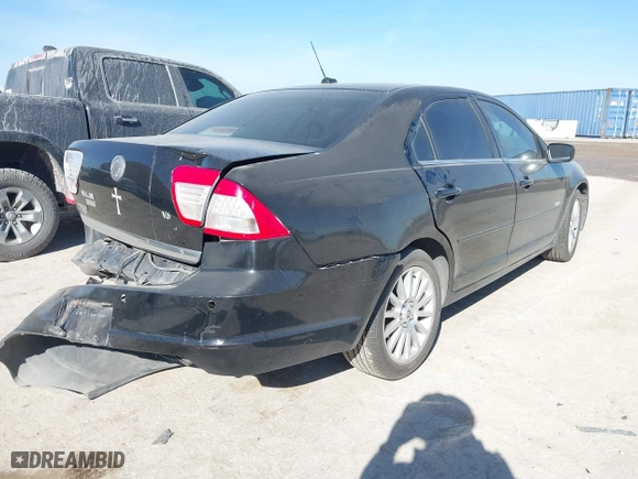 2008 Mercury Milan Premier with VIN 3MEHM08148R663571, listed as a IAAI auction lot 41802873 with 229,846 mi miles. Bid and sale history available at carsss.com. Image 4.