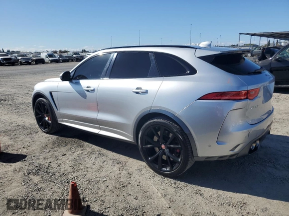 2019 Jaguar F-Pace SVR with VIN SADCZ2EE6KA603989, listed as a Copart auction lot 78444274 with 51,398 mi miles and Salvage title. Bid and sale history available at DreamBid. Image 2.