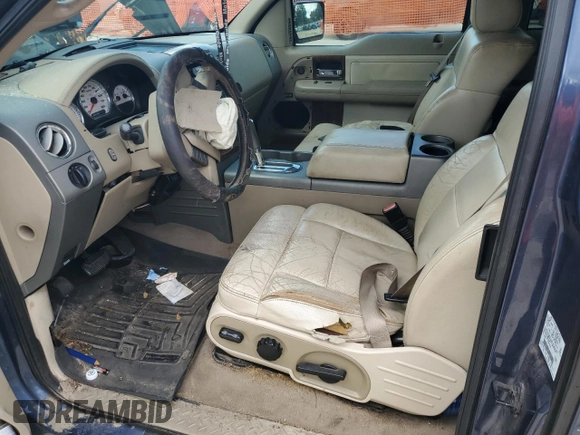 2004 Ford F-150 XLT with VIN 1FTPX14574NB65025, listed as a Copart auction lot 64567655 with 293,376 mi miles and Salvage title. Bid and sale history available at DreamBid. Image 7.