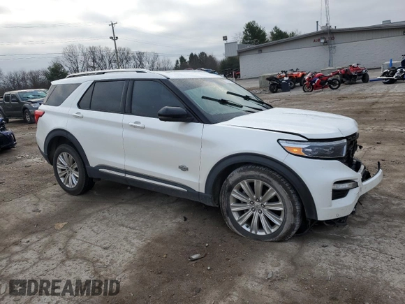 2022 Ford Explorer King Ranch z VIN 1FM5K8LC3NGA14215, wystawiony jako Copart lot #87023424 z przebiegiem Nie podano mil oraz Szkoda całkowita • Salvage title. Historia ofert i sprzedaży dostępna na DreamBid. Obrazek 4.