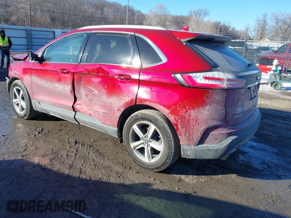 2019 Ford Edge SEL with VIN 2FMPK4J93KBB48220, listed as a IAAI auction lot 41643484 with 42,562 mi miles. Bid and sale history available at carsss.com. Image 3.