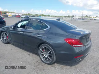 2020 Genesis G70 3.3T with VIN KMTG34LE8LU050941, listed as a IAAI auction lot 41676221 with 36,528 mi miles and . Bid and sale history available at DreamBid. Image 3.