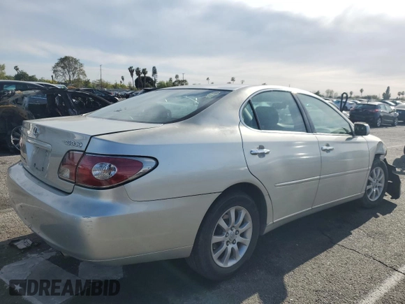2004 Lexus ES 350 with VIN JTHBA30G445005018, listed as a Copart auction lot 51532975 with 225,393 mi miles and Salvage Title. Bid and sale history available at DreamBid. Image 3.