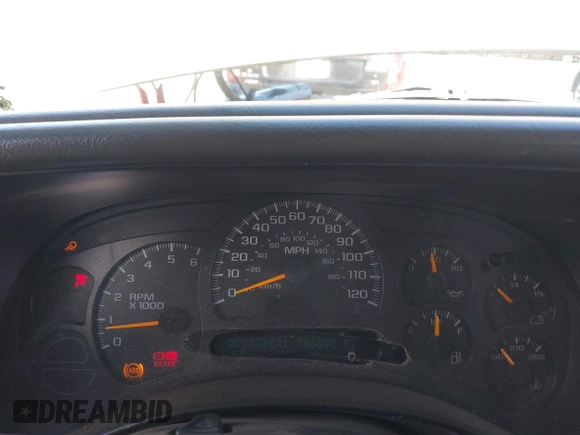 2005 Chevrolet Silverado 1500 LS with VIN 2GCEC19T051261530, listed as a IAAI auction lot 41624941 with 246,685 mi miles. Bid and sale history available at carsss.com. Image 7.
