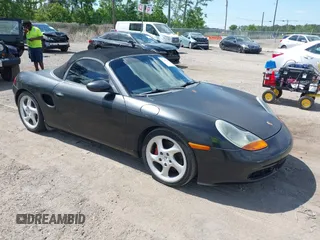 2001 Porsche Boxster S with VIN WP0CB29851U664316, listed as a IAAI auction lot 42203390 with 75,952 mi miles and . Bid and sale history available at DreamBid. Image 1.