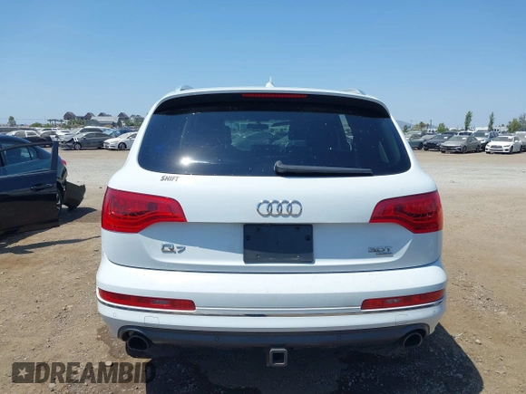 2014 Audi Q7 Premium Plus with VIN WA1LGAFE3ED021002, listed as a IAAI auction lot 42769562 with 82,118 mi miles and . Bid and sale history available at DreamBid. Image 16.
