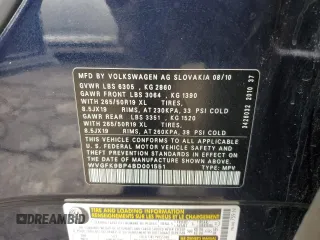 2011 Volkswagen Touareg Lux z VIN WVGFK9BP4BD001551, wystawiony jako Copart lot #58743065 z przebiegiem 142 661 mil mil oraz Szkoda całkowita • Salvage title. Historia ofert i sprzedaży dostępna na DreamBid. Obrazek 13.