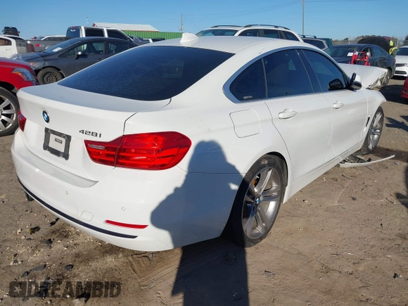 2016 BMW 4 Series 428i with VIN WBA4A9C56GGL87968, listed as a IAAI auction lot 41441524 with 134,065 mi miles. Bid and sale history available at carsss.com. Image 4.