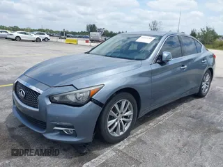 2016 Infiniti Q50 3.0t Premium with VIN JN1EV7AR3GM345977, listed as a IAAI auction lot 42093709 with 85,405 mi miles. Bid and sale history available at carsss.com. Image 2.