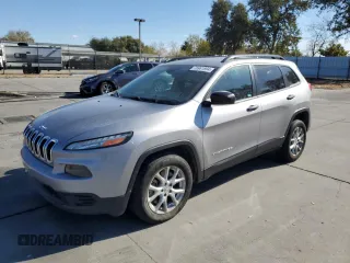 2016 Jeep Cherokee Sport with VIN 1C4PJLAS7GW233894, listed as a Copart auction lot 78961694 with 125,590 mi miles and Salvage Title. Bid and sale history available at carsss.com. Image 1.