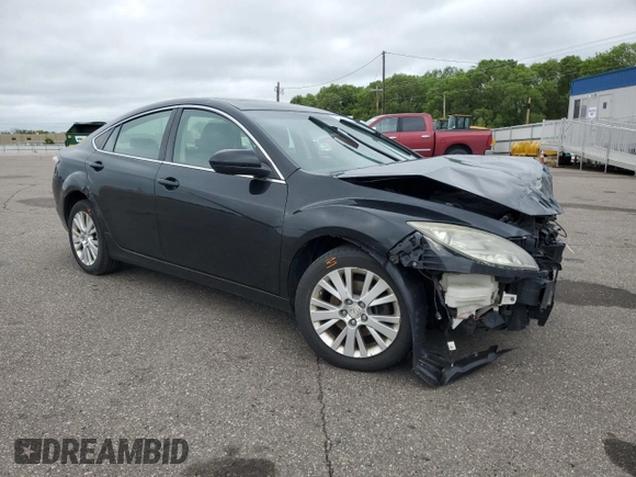 2009 Mazda 6 i Touring with VIN 1YVHP82A695M08273, listed as a Copart auction lot 57470735 with 206,616 mi miles and Salvage title. Bid and sale history available at DreamBid. Image 4.