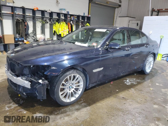 2015 BMW 7 Series 750i xDrive with VIN WBAYB6C57FD965931, listed as a Copart auction lot 44422205 with 100,702 mi miles and Salvage title. Bid and sale history available at DreamBid. Image 1.