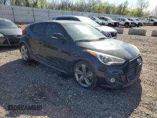 2013 Hyundai Veloster Turbo z VIN KMHTC6AE2DU169366, wystawiony jako Copart lot #50805585 z przebiegiem 75 197 mil mil oraz Szkoda całkowita • Salvage title. Historia ofert i sprzedaży dostępna na DreamBid. Obrazek 4.