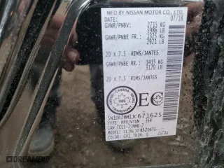 2018 Nissan Pathfinder SL with VIN 5N1DR2MM1JC671625, listed as a Copart auction lot 49857625 with 98,074 mi miles and Salvage Title. Bid and sale history available at carsss.com. Image 14.
