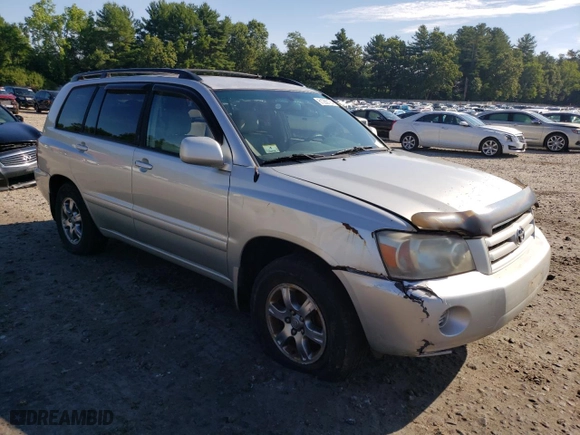 2005 Toyota Highlander with VIN JTEDP21A050063120, listed as a Copart auction lot 61280124 with 338,659 mi miles and Non Repairable. Bid and sale history available at carsss.com. Image 4.