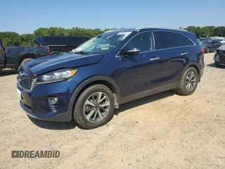 2019 Kia Sorento EX Sport with VIN 5XYPH4A55KG471437, listed as a Copart auction lot 68985404 with 119,632 mi miles and Salvage title. Bid and sale history available at DreamBid. Image 1.