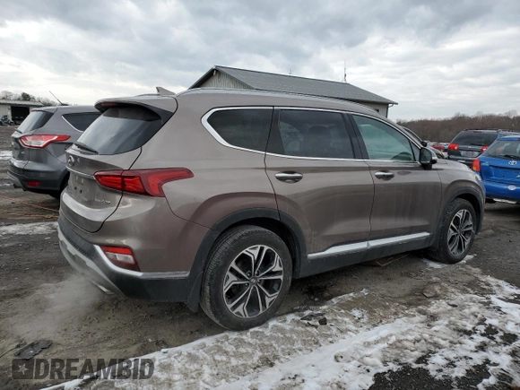 2019 Hyundai Santa Fe Limited z VIN 5NMS5CAA4KH106358, wystawiony jako Copart lot #88257465 z przebiegiem 141 658 mil mil oraz Szkoda całkowita • Salvage title. Historia ofert i sprzedaży dostępna na DreamBid. Obrazek 3.