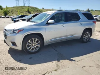 2019 Chevrolet Traverse Premier with VIN 1GNEVKKW6KJ154057, listed as a Copart auction lot 61492775 with 58,475 mi miles and Salvage title. Bid and sale history available at DreamBid. Image 1.