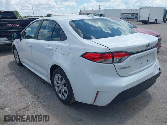 2024 Toyota Corolla LE with VIN 5YFB4MDE9RP167499, listed as a IAAI auction lot 42585208 with 22,842 mi miles and . Bid and sale history available at DreamBid. Image 3.