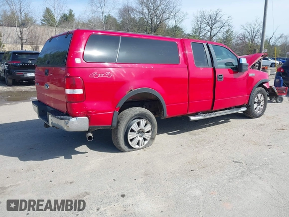 2008 Ford F-150 XLT with VIN 1FTPX14558FB78047, listed as a IAAI auction lot 41966689 with 135,976 mi miles. Bid and sale history available at carsss.com. Image 4.