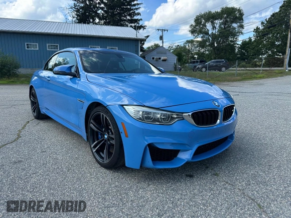 2015 BMW M4 with VIN WBS3U9C56FP967640, listed as a Copart auction lot 63641785 with 31,516 mi miles and Salvage title. Bid and sale history available at DreamBid. Image 1.