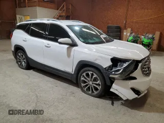 2020 GMC Terrain SLT with VIN 3GKALPEX0LL101013, listed as a Copart auction lot 51504355 with 59,880 mi miles and Salvage Title. Bid and sale history available at DreamBid. Image 4.