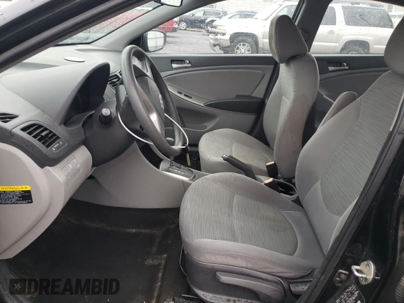 2015 Hyundai Accent GLS with VIN KMHCT4AE8FU927153, listed as a Copart auction lot 61056473 with 117,105 mi miles. Bid and sale history available at carsss.com. Image 7.