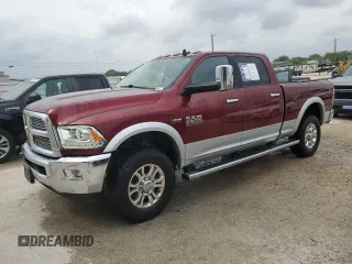 2018 Ram 2500 Laramie z VIN 3C6UR5FJ6JG191979, wystawiony jako Copart lot #53401995 z przebiegiem 94 409 mil mil oraz Czysty tytuł • Clean title. Historia ofert i sprzedaży dostępna na DreamBid. Obrazek 1.