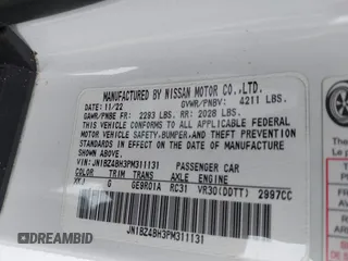 2023 Nissan Z Performance с VIN JN1BZ4BH3PM311131, выставлен на аукционе IAAI как лот 41258294 с пробегом 27 426 миль миль и . История ставок и продаж доступна на DreamBid. Изображение 9.