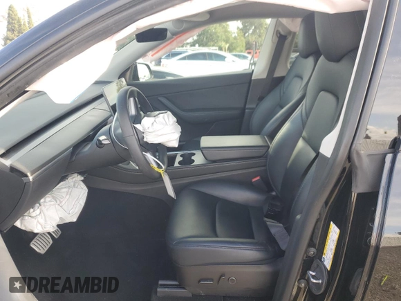 2022 Tesla Model Y Performance with VIN 7SAYGDEF9NF455508, listed as a Copart auction lot 51517205 with Not provided miles and Salvage title. Bid and sale history available at DreamBid. Image 7.