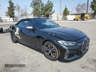 2023 BMW 4 Series M440i z VIN WBA53AT07PCL58393, wystawiony jako Copart lot #60527305 z przebiegiem 32 546 mil mil oraz Szkoda całkowita • Salvage title. Historia ofert i sprzedaży dostępna na DreamBid. Obrazek 4.