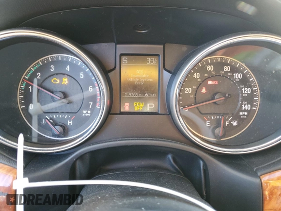 2013 Jeep Grand Cherokee Overland with VIN 1C4RJFCTXDC525097, listed as a Copart auction lot 42250875 with 214,368 mi miles and Salvage Title. Bid and sale history available at carsss.com. Image 9.