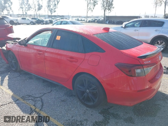 2025 Honda Civic Si with VIN 2HGFE1E55SH470272, listed as a IAAI auction lot 41742861 with 16,942 mi miles and . Bid and sale history available at DreamBid. Image 3.