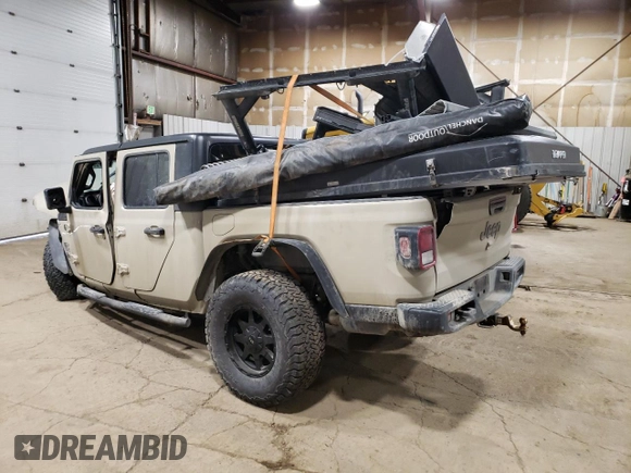 2020 Jeep Gladiator Sport S с VIN 1C6HJTAG5LL173357, выставлен на аукционе Copart как лот 55679915 с пробегом Не указан миль и Списание • Salvage title. История ставок и продаж доступна на DreamBid. Изображение 2.