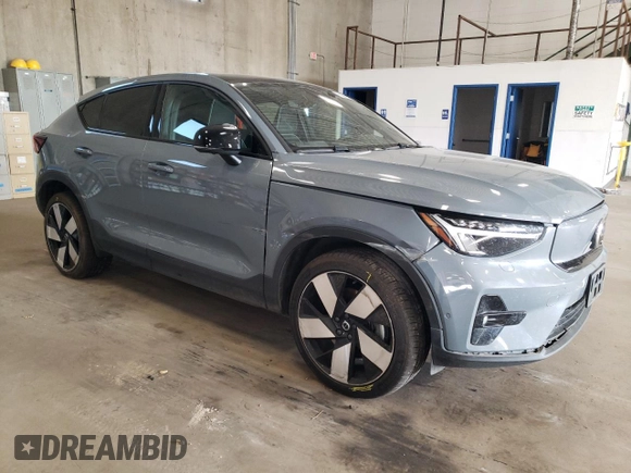 2023 Volvo C40 Recharge Pure Electric Ultimate with VIN YV4ED3GM9P2029836, listed as a Copart auction lot 78082934 with 55,879 mi miles and Salvage Title. Bid and sale history available at carsss.com. Image 4.