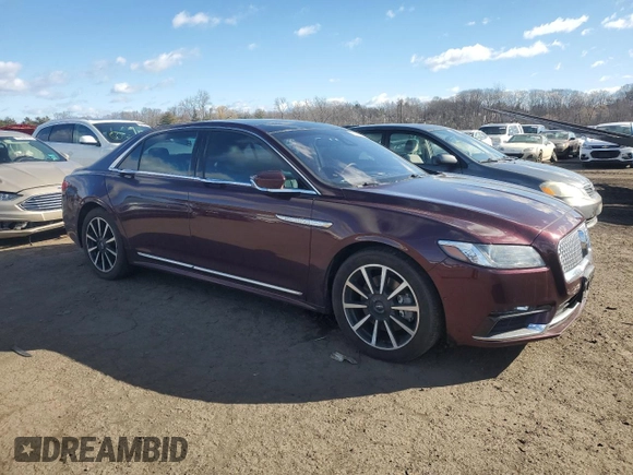 2019 Lincoln Continental Reserve with VIN 1LN6L9NC7K5604445, listed as a Copart auction lot 45735245 with 75,903 mi miles and Salvage Title. Bid and sale history available at DreamBid. Image 4.