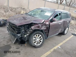2018 Kia Sorento LX with VIN 5XYPG4A51JG354830, listed as a IAAI auction lot 41507165 with 99,598 mi miles and . Bid and sale history available at DreamBid. Image 2.