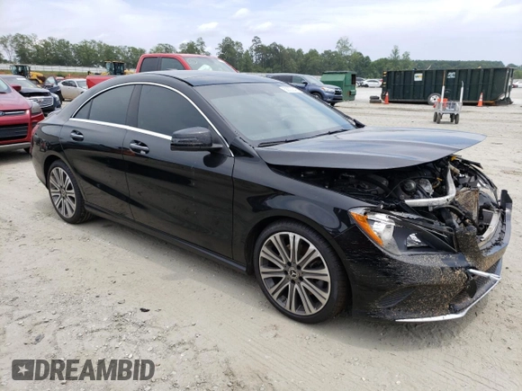 2018 Mercedes-Benz CLA 250 with VIN WDDSJ4EB8JN551889, listed as a Copart auction lot 58303543 with 93,078 mi miles and . Bid and sale history available at DreamBid. Image 4.