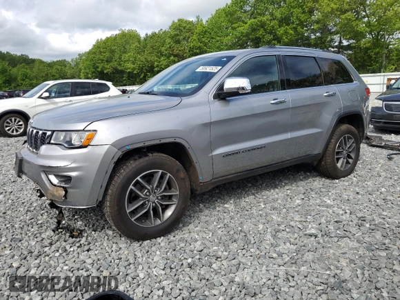 2018 Jeep Grand Cherokee Limited with VIN 1C4RJFBG9JC280339, listed as a Copart auction lot 58921525 with 96,198 mi miles and Salvage title. Bid and sale history available at DreamBid. Image 1.