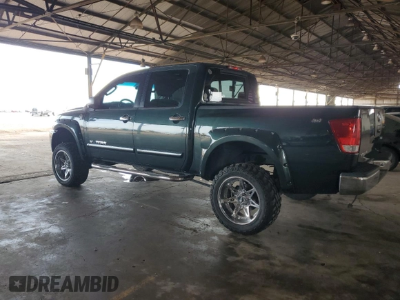2006 Nissan Titan SE with VIN 1N6AA07B86N543212, listed as a Copart auction lot 45380035 with 186,431 mi miles and Salvage title. Bid and sale history available at DreamBid. Image 2.