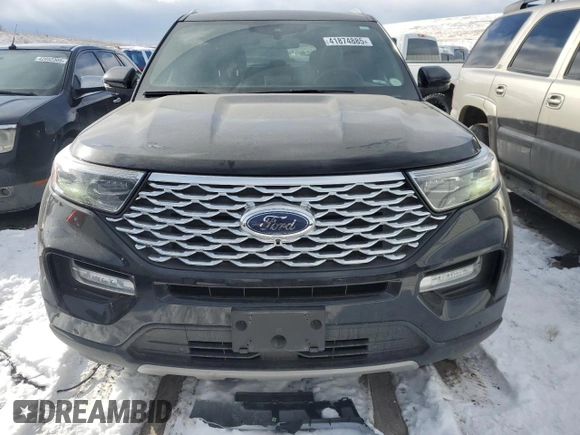 2021 Ford Explorer Platinum with VIN 1FM5K8HC0MGB44170, listed as a Copart auction lot 41874885 with 58,730 mi miles and Salvage Title. Bid and sale history available at carsss.com. Image 5.