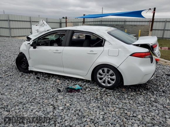 2022 Toyota Corolla LE with VIN 5YFEPMAE3NP376420, listed as a Copart auction lot 50387045 with 0 mi miles and Non Repairable. Bid and sale history available at carsss.com. Image 2.