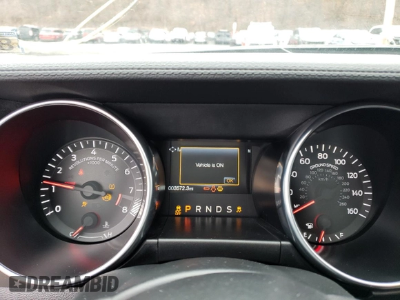 2022 Ford Mustang GT with VIN 1FA6P8CFXN5133790, listed as a Copart auction lot 42409463 with 3,572 mi miles. Bid and sale history available at carsss.com. Image 9.