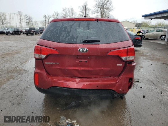 2015 Kia Sorento LX with VIN 5XYKTCA69FG640120, listed as a Copart auction lot 55731635 with 86,399 mi miles and Salvage Title. Bid and sale history available at carsss.com. Image 6.