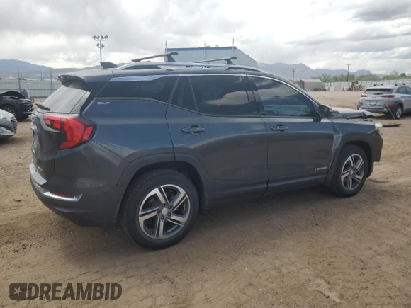 2020 GMC Terrain SLT with VIN 3GKALVEV0LL192836, listed as a Copart auction lot 57177325 with 59,695 mi miles and Salvage title. Bid and sale history available at DreamBid. Image 3.