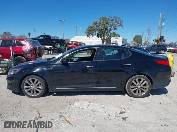 2015 Kia Optima SX Turbo with VIN 5XXGR4A63FG442597, listed as a IAAI auction lot 41533157 with 156,138 mi miles and . Bid and sale history available at DreamBid. Image 14.