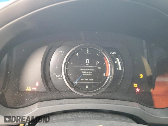 2023 Lexus IS 350 F Sport with VIN JTHGZ1B24P5071822, listed as a Copart auction lot 54992915 with 17,833 mi miles and Salvage title. Bid and sale history available at DreamBid. Image 9.